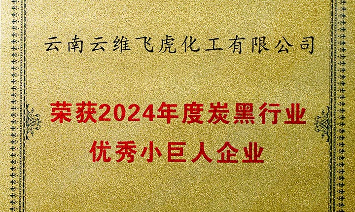 荣誉加冕，未来可期！云维飞虎公司荣膺“中国炭黑行业优秀小巨人”